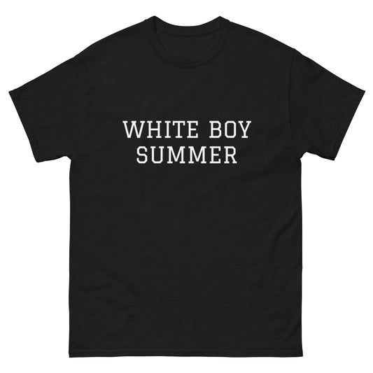 WHITE BOY SUMMER - Originals - "White Boy Summer" - Classic Cotton Tee - T-Shirt Black