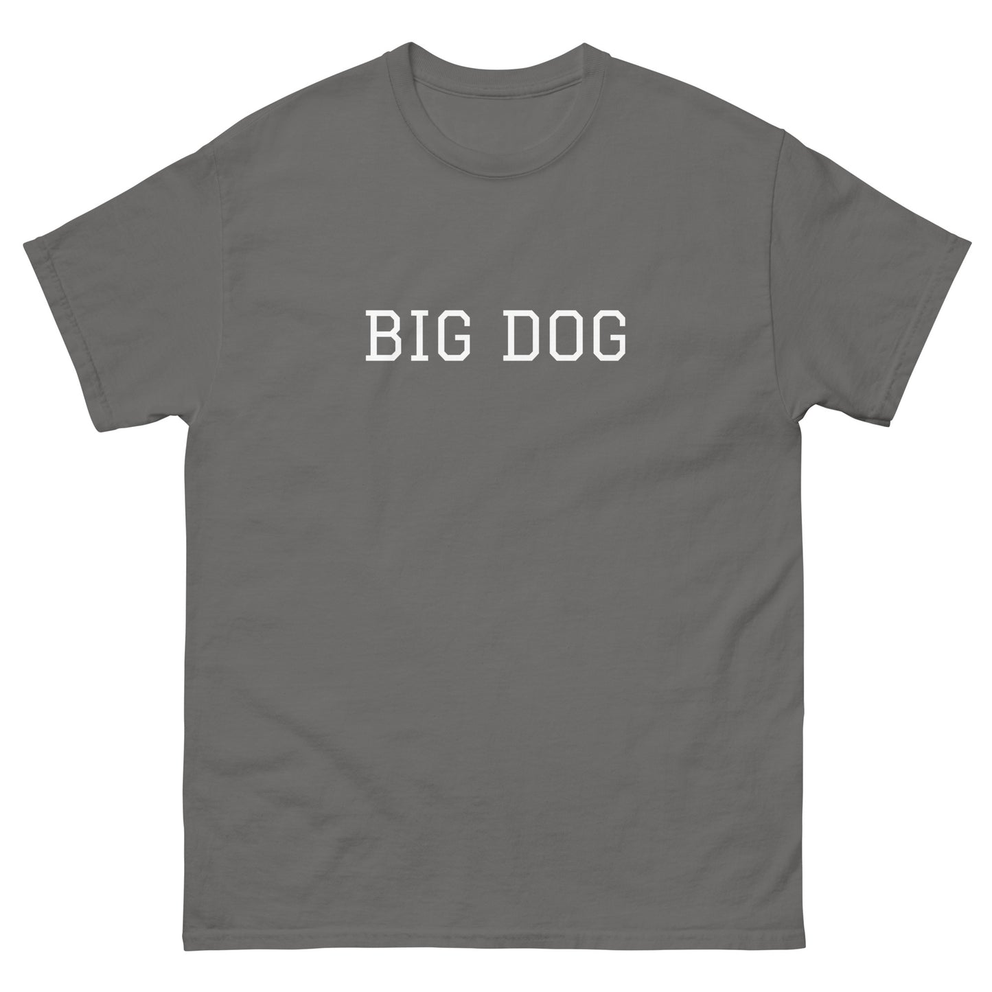 WHITE BOY SUMMER - Big Dog - "Big Dog" - Classic Cotton Tee - T-Shirt Charcoal