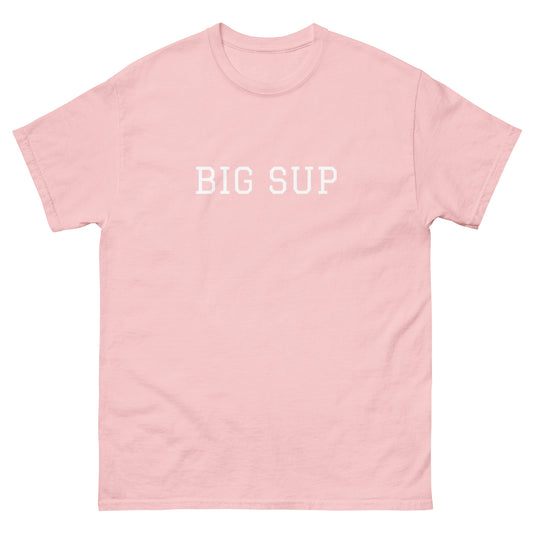 WHITE BOY SUMMER - Sup? - "Big Sup" - Classic Cotton Tee - T-Shirt Light Pink