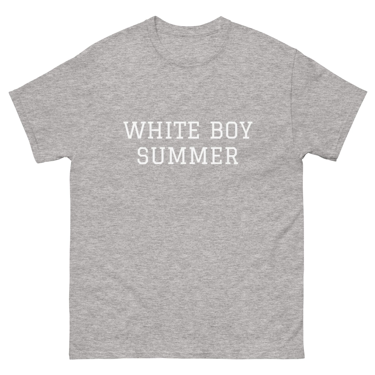 WHITE BOY SUMMER - Originals - "White Boy Summer" - Classic Cotton Tee - T-Shirt Sport Grey