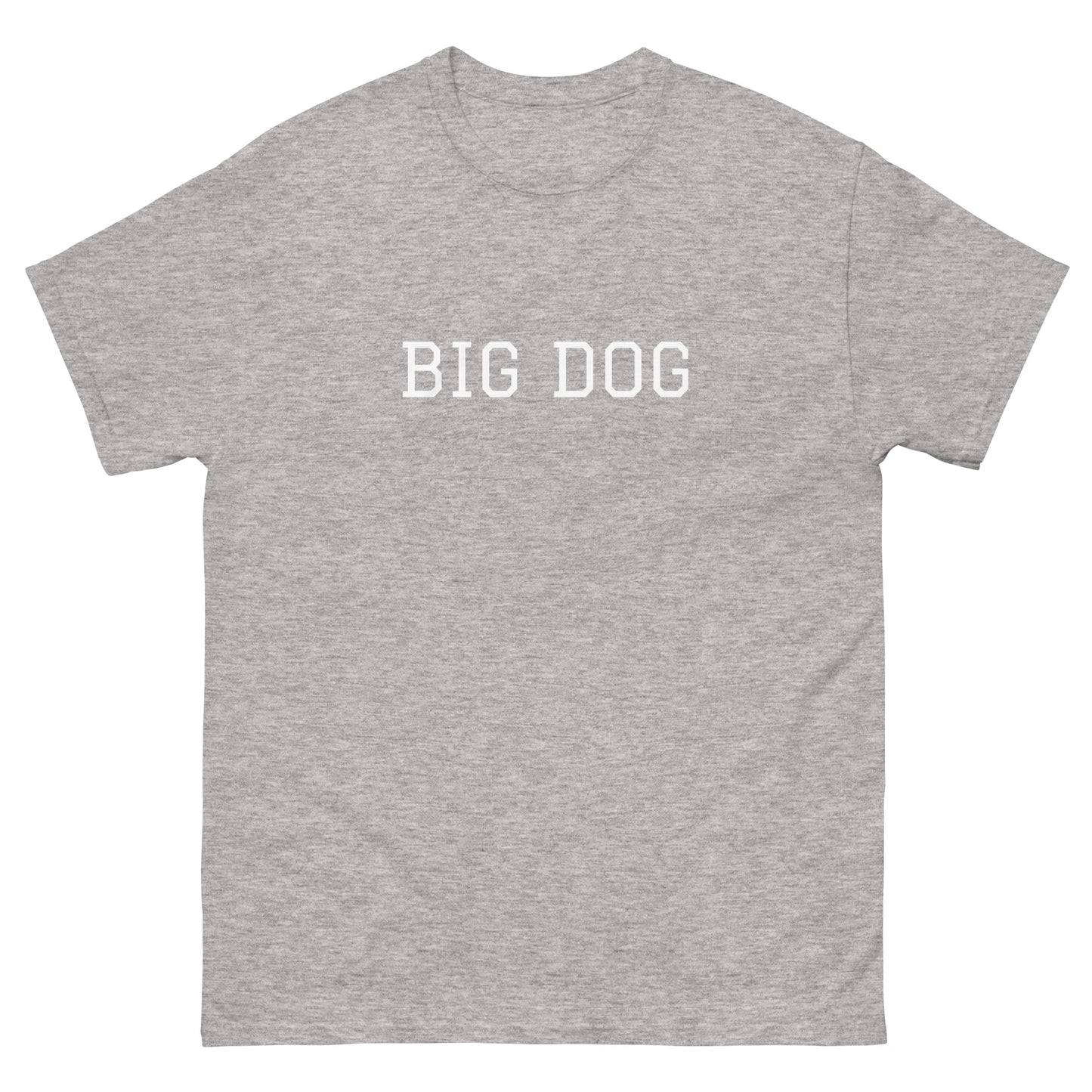 WHITE BOY SUMMER - Big Dog - "Big Dog" - Classic Cotton Tee - T-Shirt Sport Grey