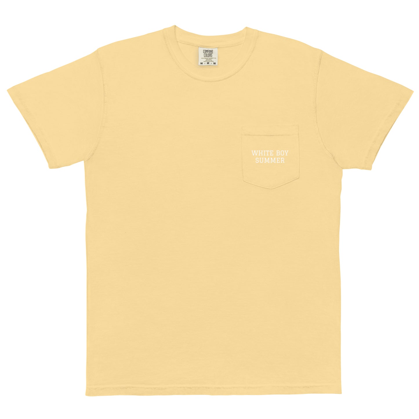 WHITE BOY SUMMER - Originals - "White Boy Summer" - Pocket Printed Cotton Tee - T-Shirt Butter