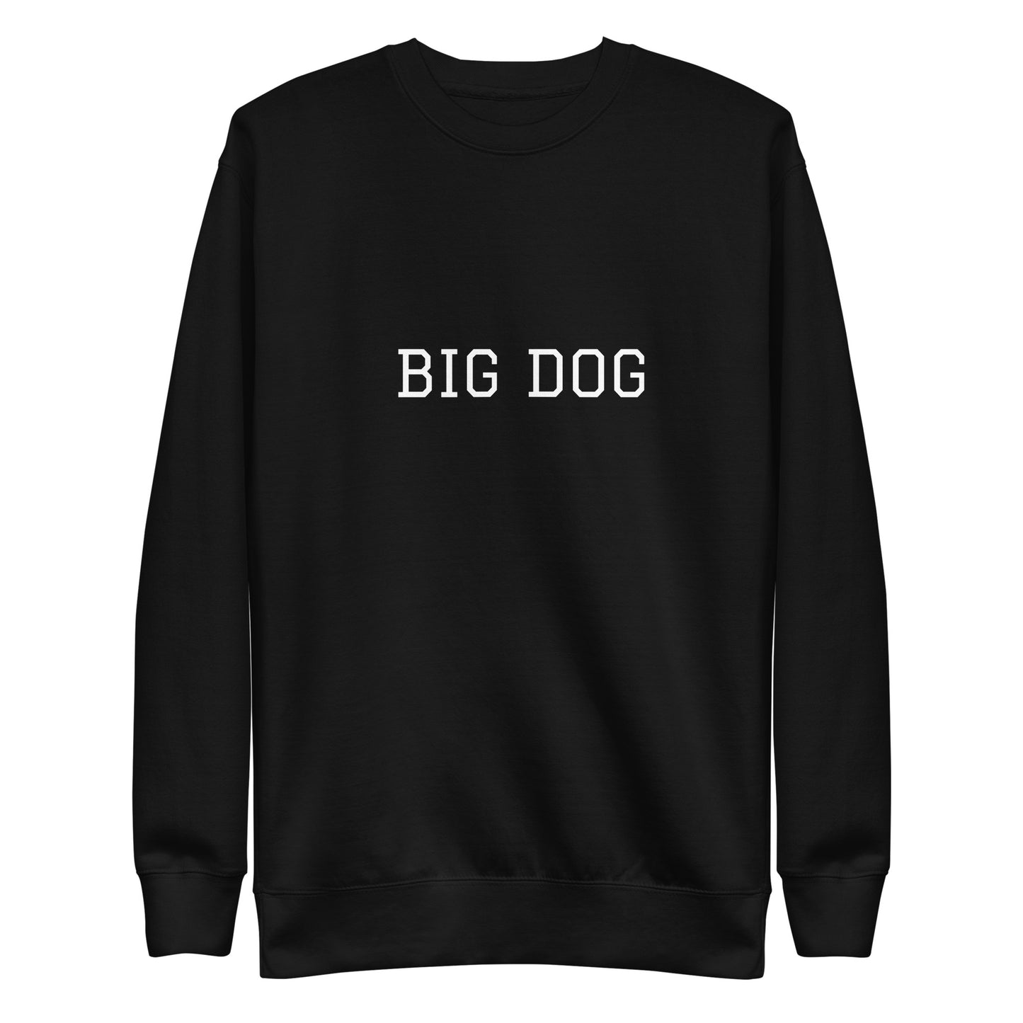 WHITE BOY SUMMER - Big Dog - "Big Dog" - Classic Crewneck Sweatshirt - Sweatshirt Black