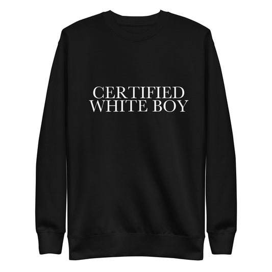 CERTIFIED WHITE BOY Black front mockup