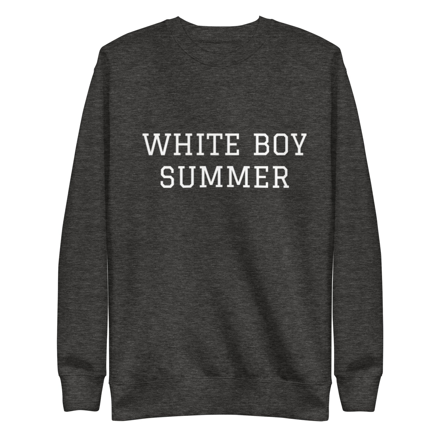 WHITE BOY SUMMER - Originals - "White Boy Summer" - Classic Crewneck Sweatshirt - Sweatshirt Charcoal Heather