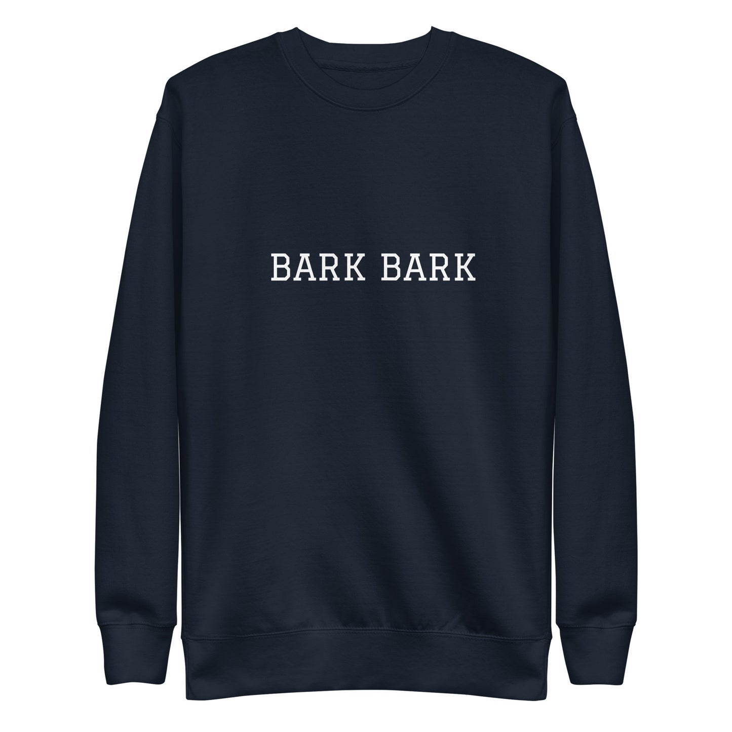 WHITE BOY SUMMER - Big Dog - "Bark Bark" - Classic Crewneck Sweatshirt - Sweatshirt Navy Blazer