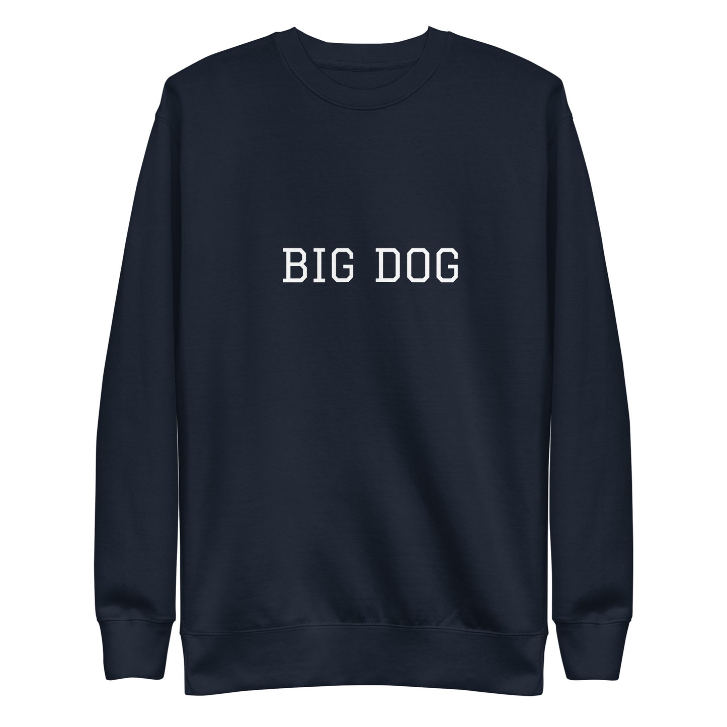 WHITE BOY SUMMER - Big Dog - "Big Dog" - Classic Crewneck Sweatshirt - Sweatshirt Navy Blazer