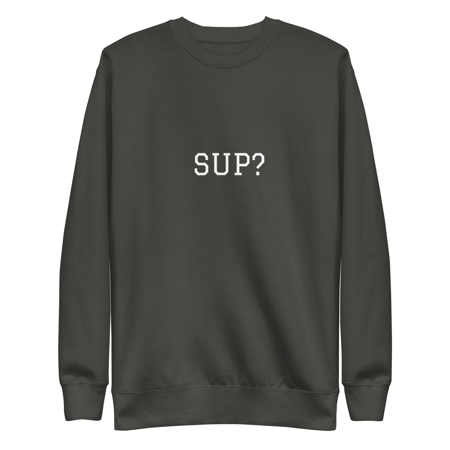 WHITE BOY SUMMER - Sup? - "Sup?" - Classic Crewneck Sweatshirt - Sweatshirt Vintage Black