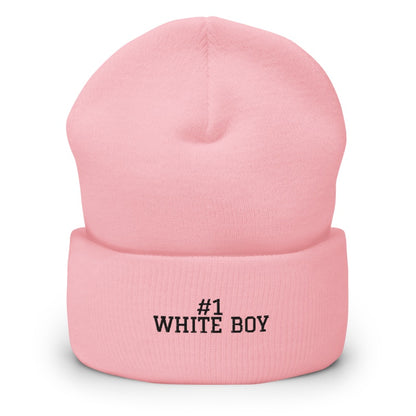 #1 WHITE BOY Baby Pink front mockup