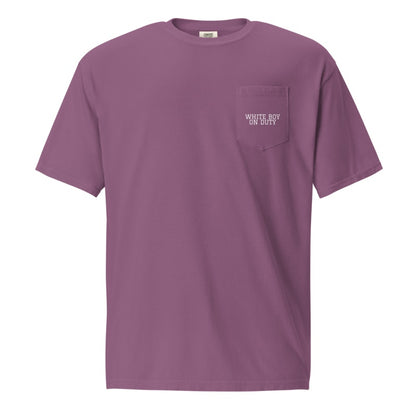 WHITE BOY ON DUTY Berry front mockup