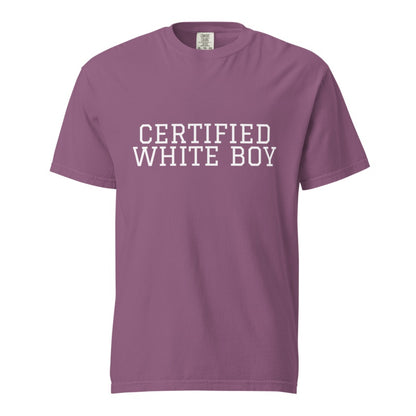 CERTIFIED WHITE BOY Berry front mockup