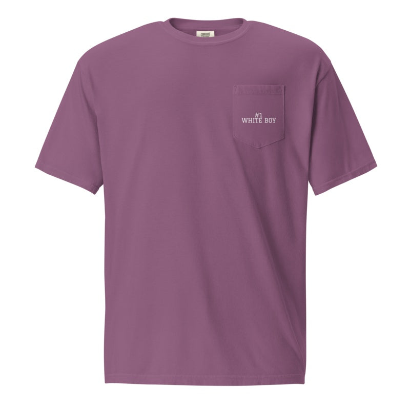 #1 WHITE BOY Berry front mockup