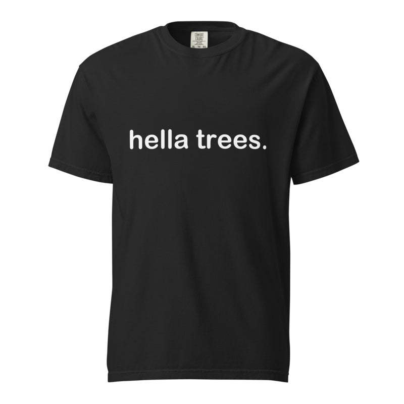 HELLA TREES Black front mockup