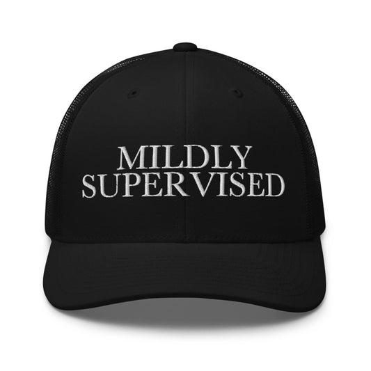 MILDLY SUPERVISED Black front mockup