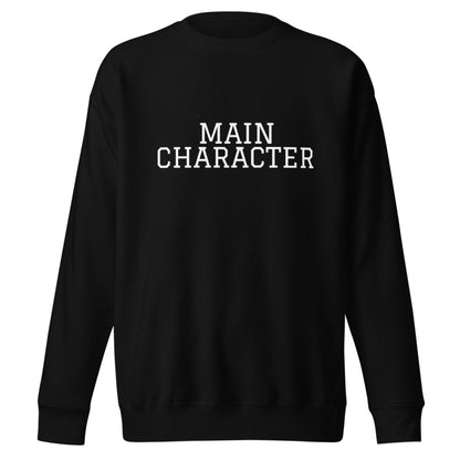 MAIN CHARACTER Black front mockup