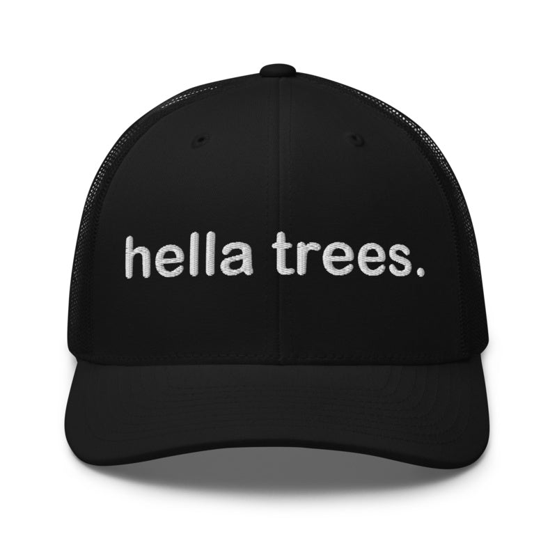 HELLA TREES Black front mockup