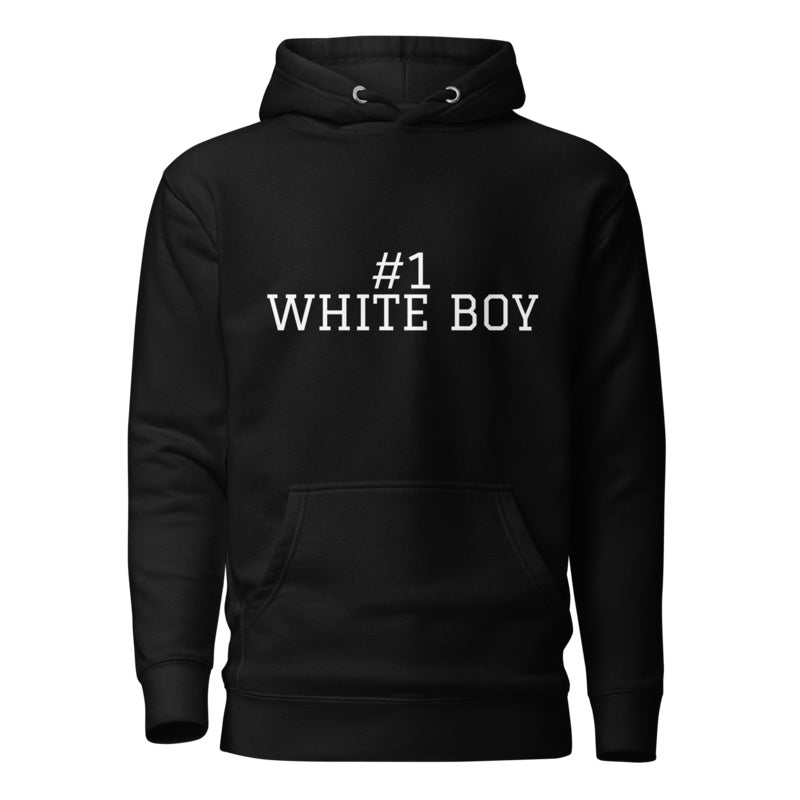 #1 WHITE BOY Black front mockup