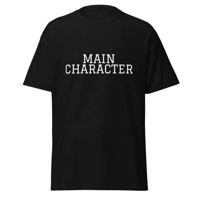MAIN CHARACTER Black front mockup
