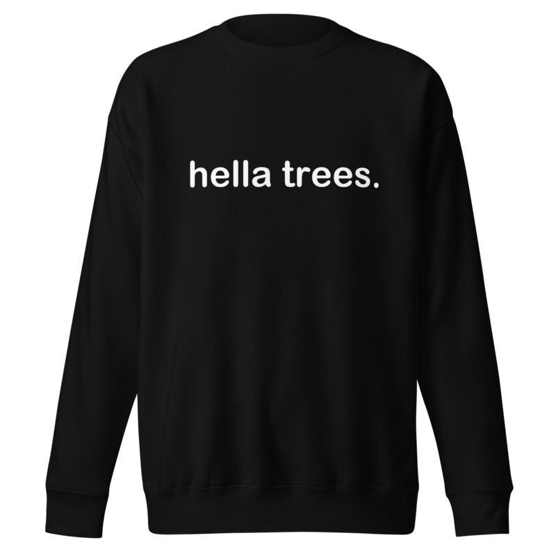 HELLA TREES Black front mockup