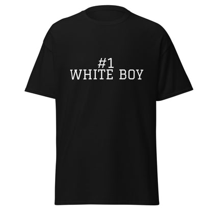#1 WHITE BOY Black front mockup