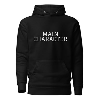 MAIN CHARACTER Black front mockup