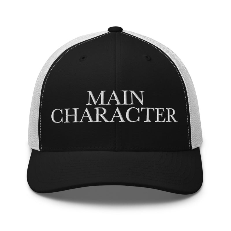 MAIN CHARACTER Black/ White front mockup