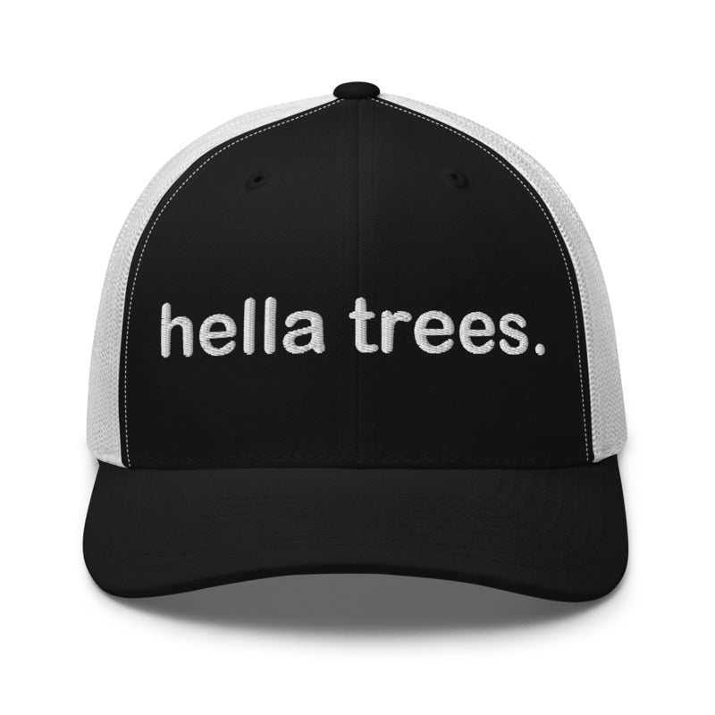 HELLA TREES Black/ White front mockup
