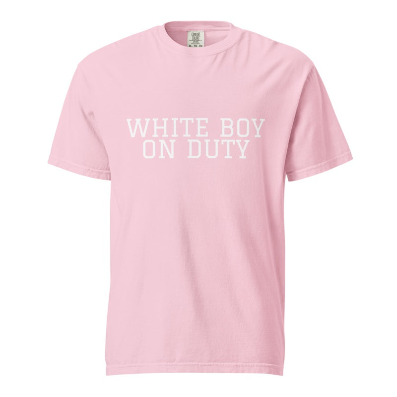 WHITE BOY ON DUTY Blossom front mockup