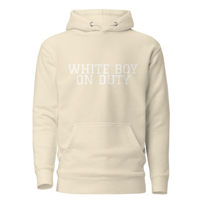 WHITE BOY ON DUTY Bone front mockup