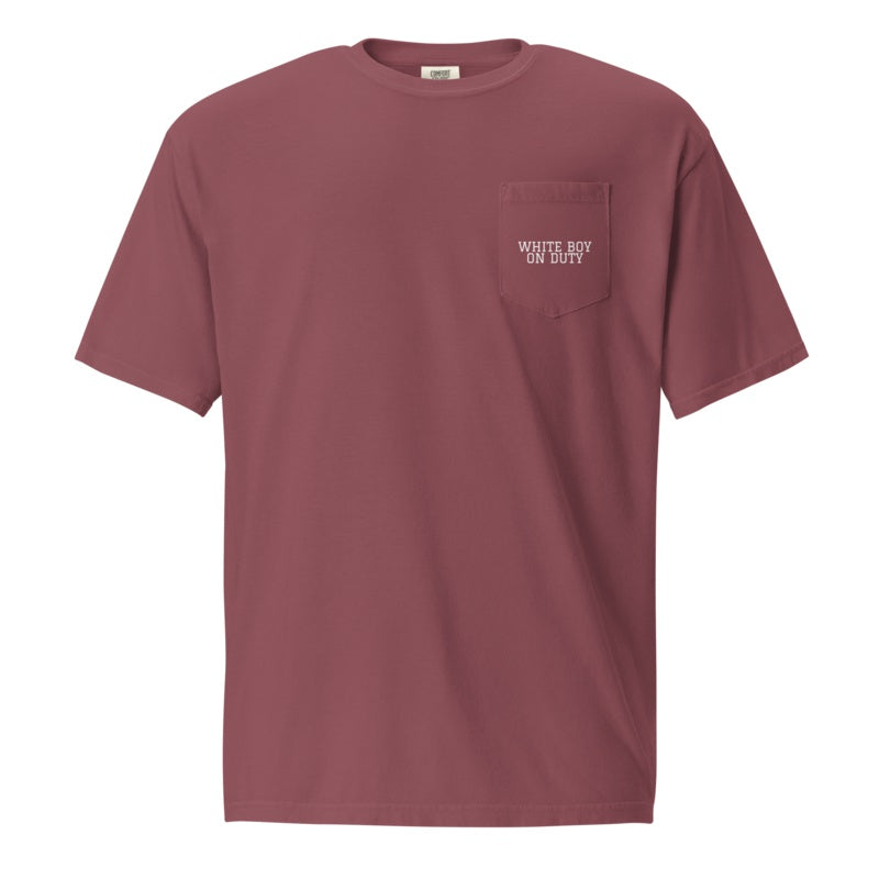 WHITE BOY ON DUTY Brick front mockup