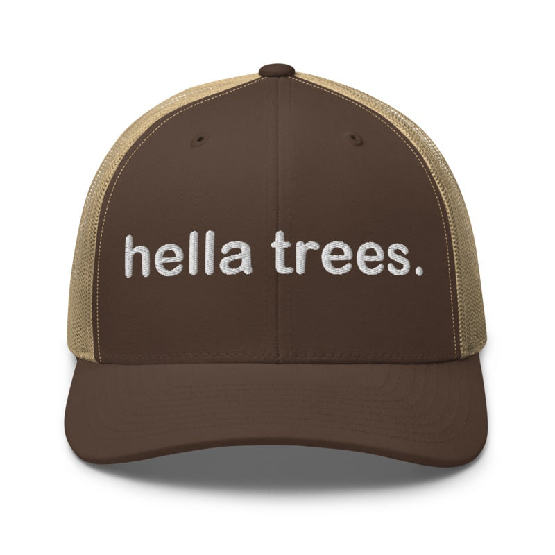 HELLA TREES Brown/ Khaki front mockup