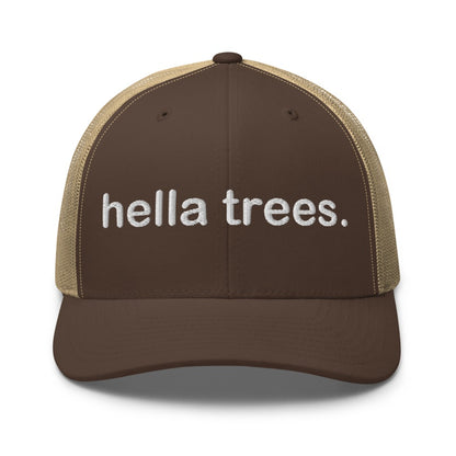 HELLA TREES Brown/ Khaki front mockup