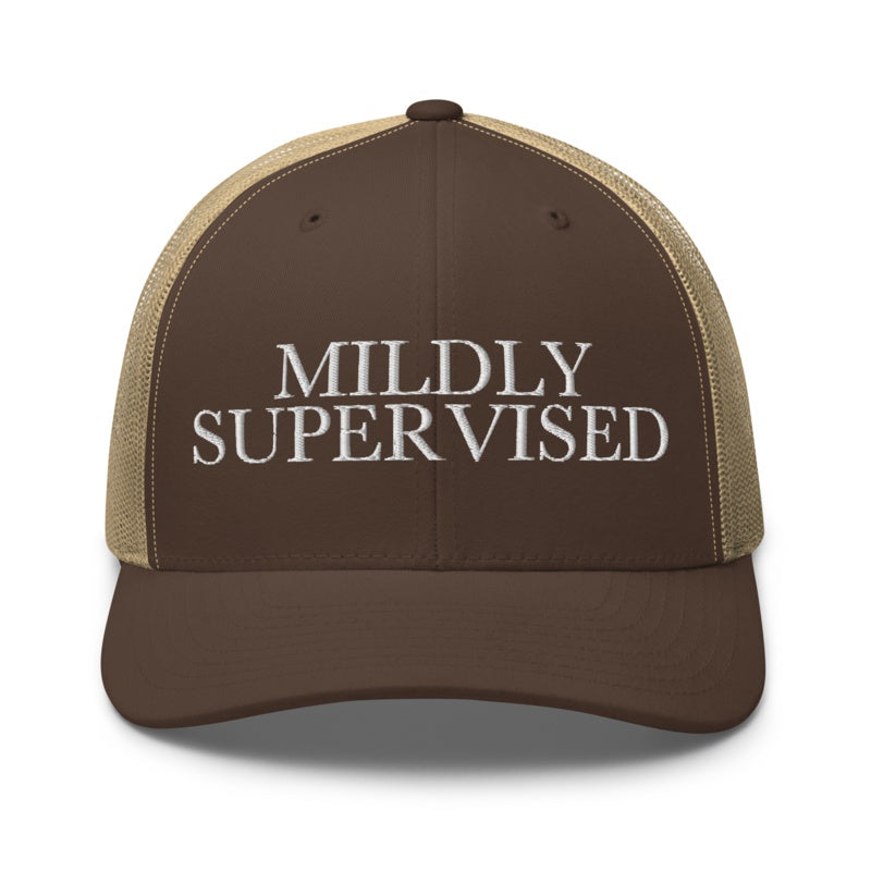 MILDLY SUPERVISED Brown/ Khaki front mockup