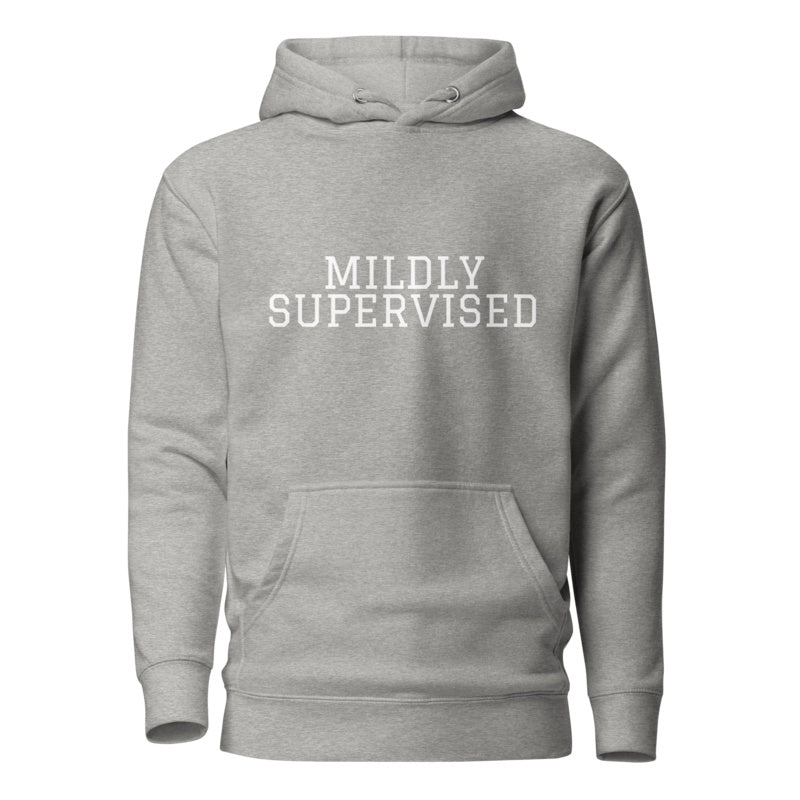 MILDLY SUPERVISED Carbon Grey front mockup