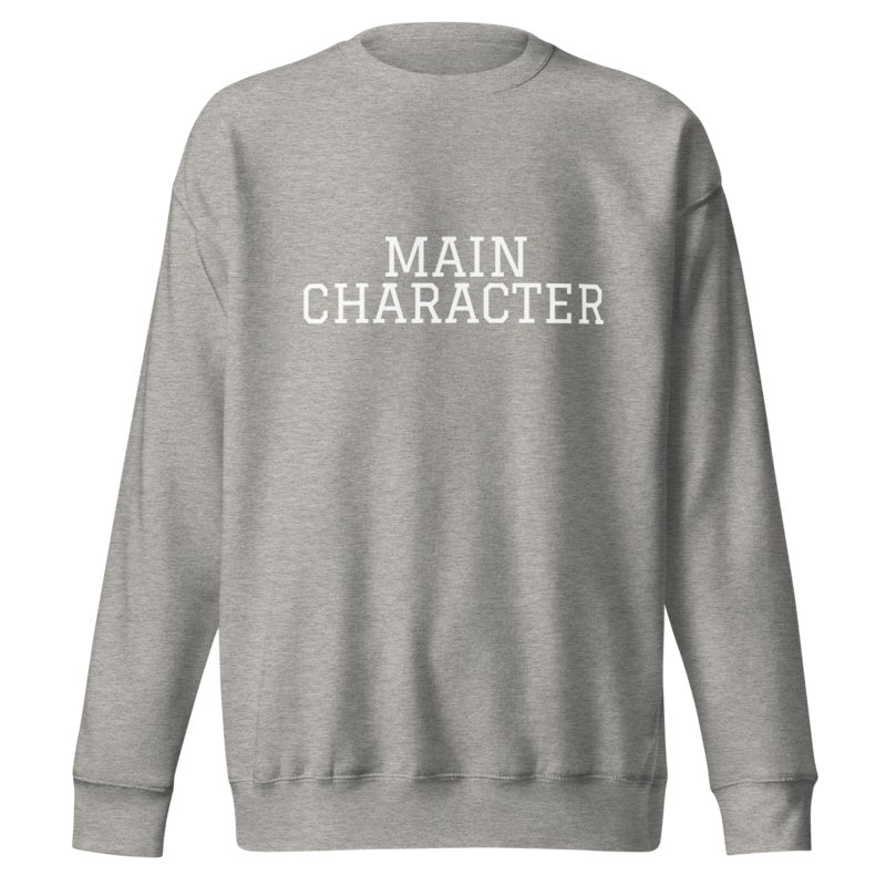 MAIN CHARACTER Carbon Grey front mockup
