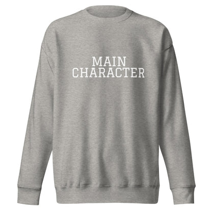 MAIN CHARACTER Carbon Grey front mockup
