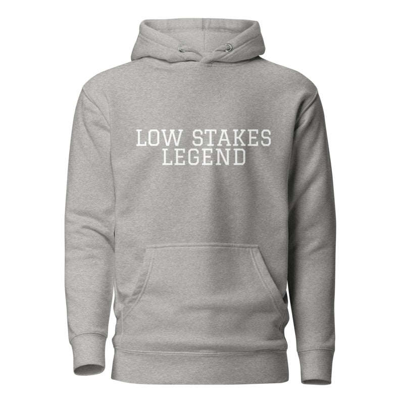 LOW STAKES LEGEND Carbon Grey front mockup