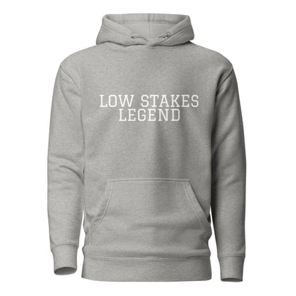 LOW STAKES LEGEND Carbon Grey front mockup