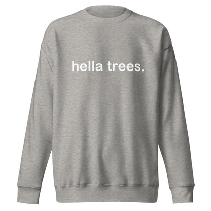 HELLA TREES Carbon Grey front mockup