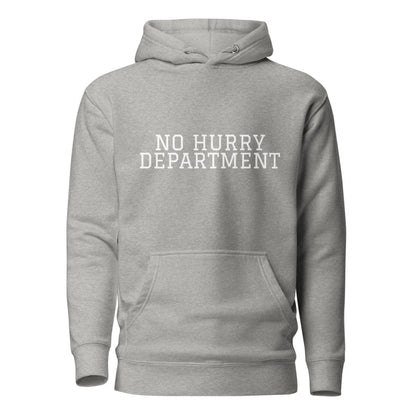 NO HURRY DEPARTMENT Carbon Grey front mockup