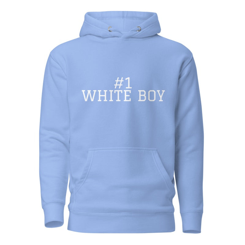 #1 WHITE BOY Carolina Blue front mockup