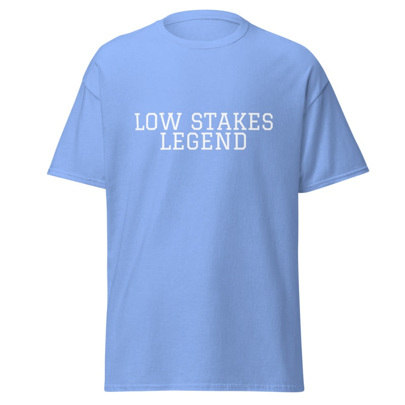 LOW STAKES LEGEND Carolina Blue front mockup