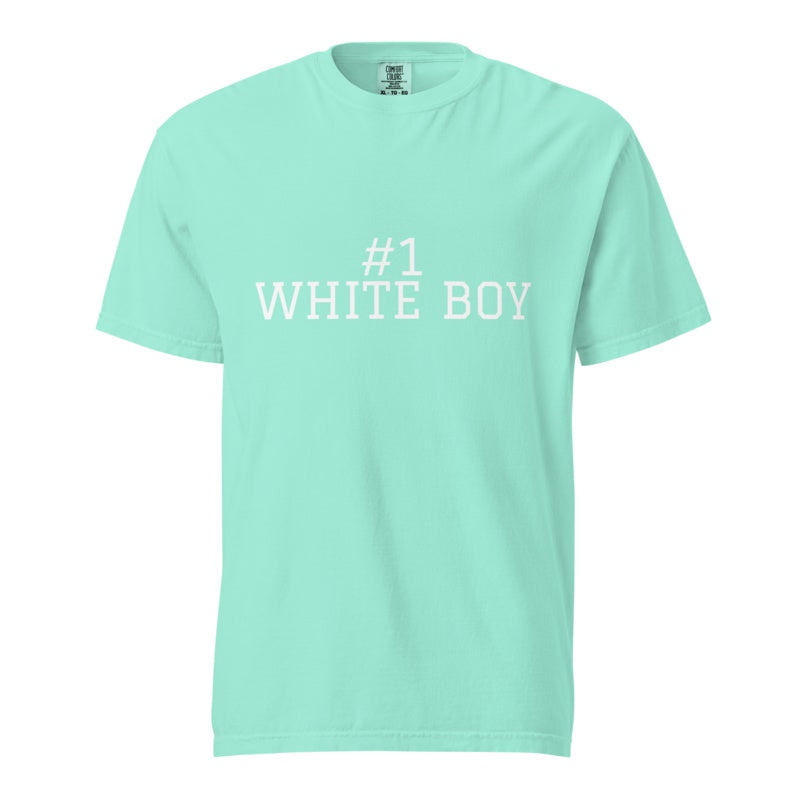 #1 WHITE BOY Chalky Mint front mockup