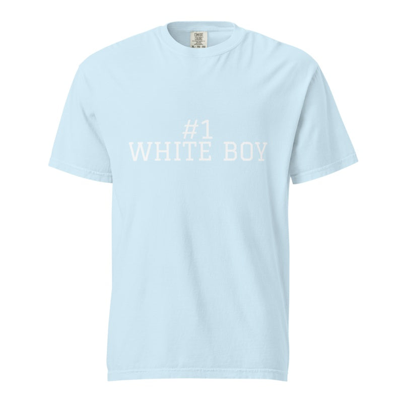 #1 WHITE BOY Chambray front mockup