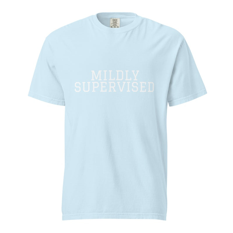 MILDLY SUPERVISED Chambray front mockup