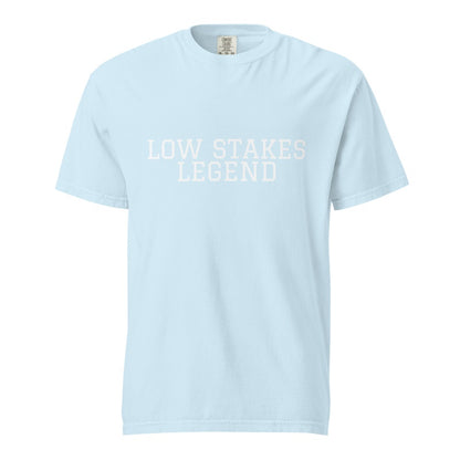LOW STAKES LEGEND Chambray front mockup