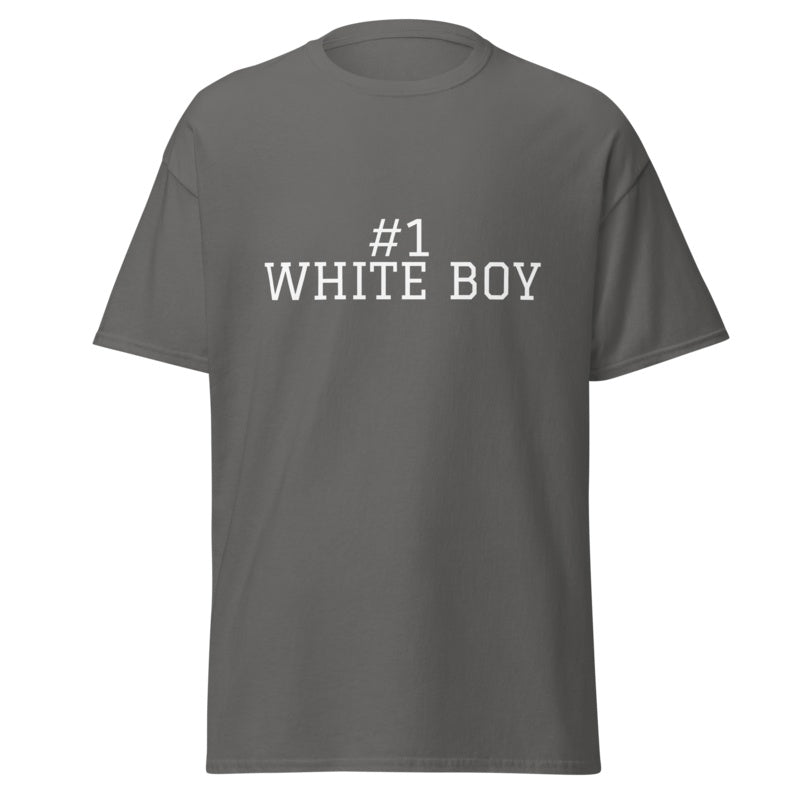 #1 WHITE BOY Charcoal front mockup