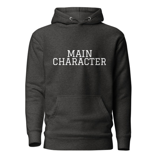 MAIN CHARACTER Charcoal Heather front mockup