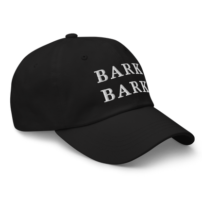 WHITE BOY SUMMER - Big Dog - "Bark Bark" - White Embroidered Baseball Cap - Hat 