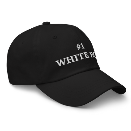 WHITE BOY SUMMER - White Boy Of The Year - "#1 White Boy" - White Embroidered Baseball Cap - Hat 